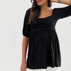 NWT ASOS Black Maternity Top size 12